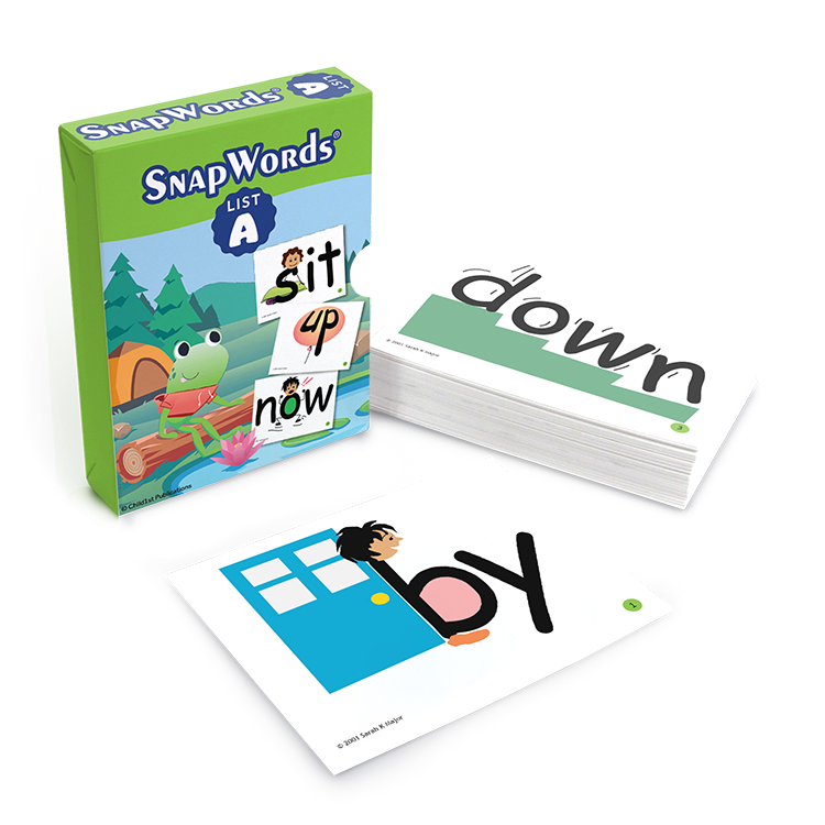 SnapWords® List A Teaching Cards | Sight Word Flash Cards