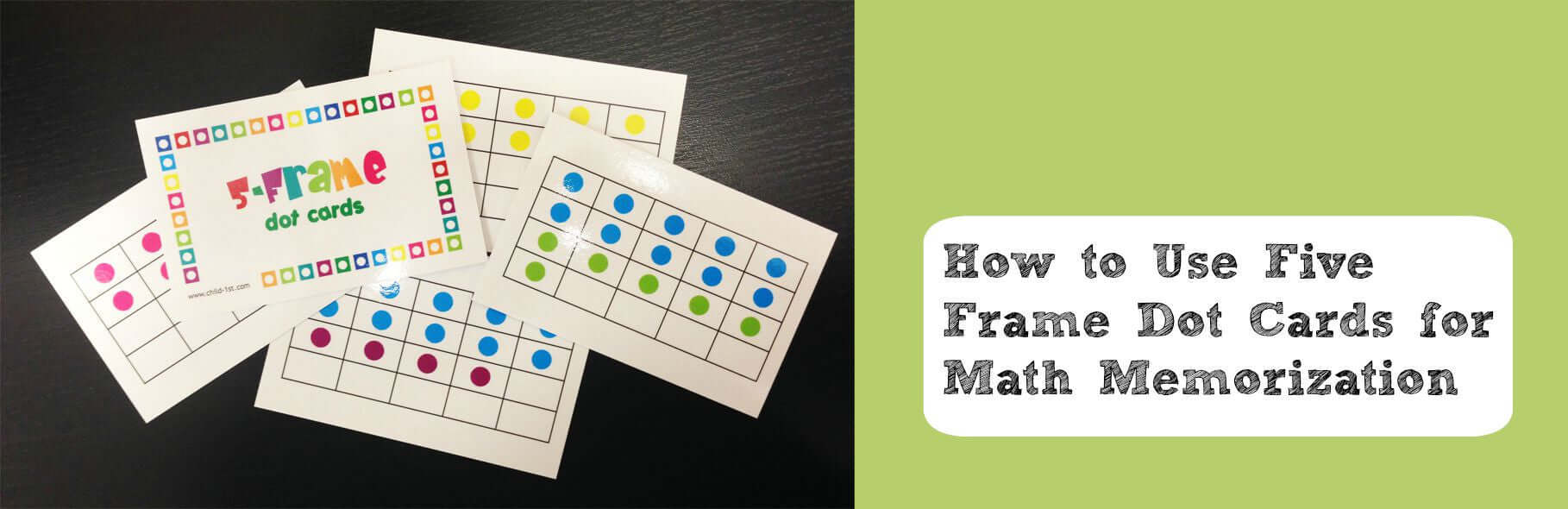 How to Use Five Frame Dot Cards for Math Retention