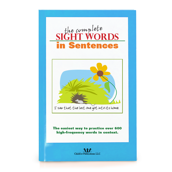 Cover of The Complete Sight Words in Sentences book by Child1st Publications.