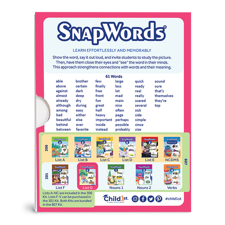SnapWords® List G