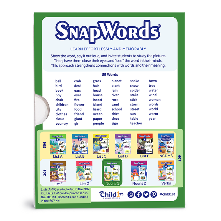SnapWords® Nouns List 1