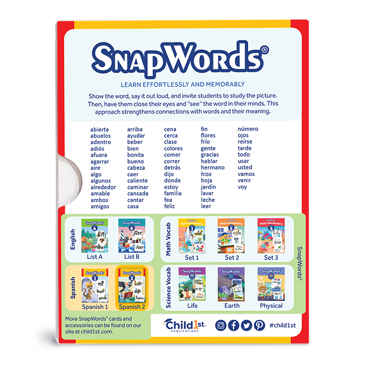 SnapWords® Spanish List 2
