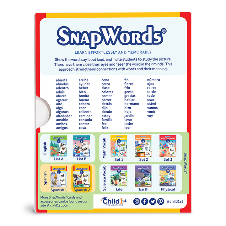 SnapWords® Spanish List 2